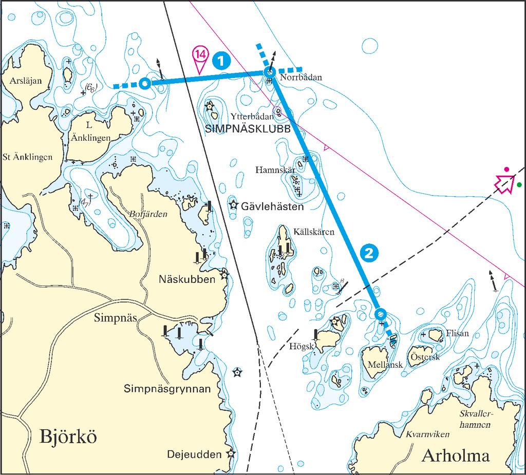 St3 - s Simpnäsklubb 1 ) Simpnäs N 59 53,70 N 019 04,00 E 59 53,77 N 019 05,51 E 2 ) Simpnäs O 59 53,77 N 019 05,51 E 59 52,30 N 019 06,85 E Norrtälje -