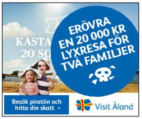 Bilder: till höger MATKA-mässan och till vänster Lapset-mässan i Helsingfors. Visit Ålands stora försommarkampanj gick från den 15 maj till den 21 juni.