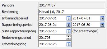 Uppstart Çrona Portal När lönebeskedet ska skapas i Crona Lön undersöker programmet om det finns några ersättningar i kalendariets högra sida med datum som ligger före