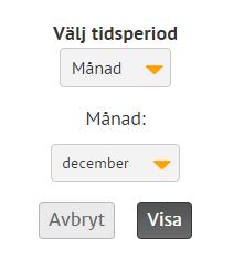 Tidregistrering Çrona Portal Tidperiod Crona Portal visar innevarande månad när du loggar in första gången. Du byter lätt månad med pilarna.