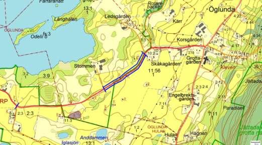 12. Stommen - Öglunda kyrkby 0,5 km Allmänt Denna sträcka går från Stommen till den stora parkeringsplatsen för naturreservatet Eahagen Öglunda ängar.