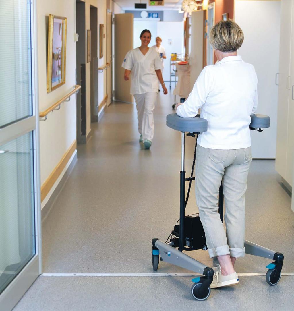 Bure Gåbord Mänskligare formgivning med följsamma linjer som inte innesluter patienten. Konstruktion som ökar stabilitet och kontroll.