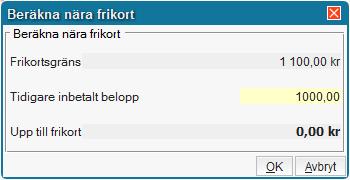LANDSTINGET KRONOBERG 2016-03-15 10 (17) 2.3.2 Frikort Frikort registreras genom att klicka på knappen Frikort och sedan klicka på Lägg till. Fyll i alla uppgifter och klicka på OK.