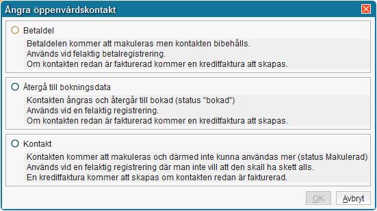 Dubbelklicka över kontakten och gör om betalregistreringen.