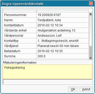 kan göra om registreringen från början i kassan.