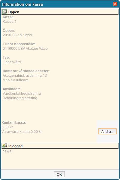 De uppgifter som finns i bokningsunderlaget förs över som förvalt för registrering. Markören finns vid första fält där uppgifter måste registreras.
