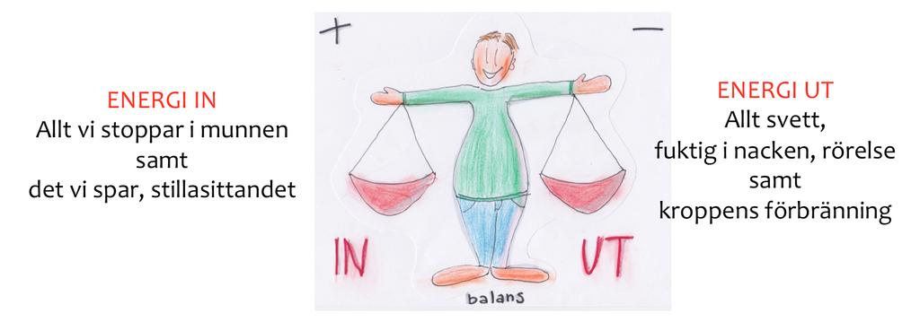 Energibalans När vi känner att vi blir VARMA i kroppen, ANDFÅDDA och att HJÄRTAT BULTAR då vill kroppen börja SVETTAS. Detta kallas förbränningen eller med andra ord att vi bränner energi.