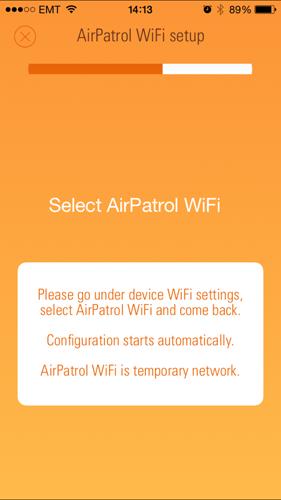 Inställning av AirPatrol WiFi 2.