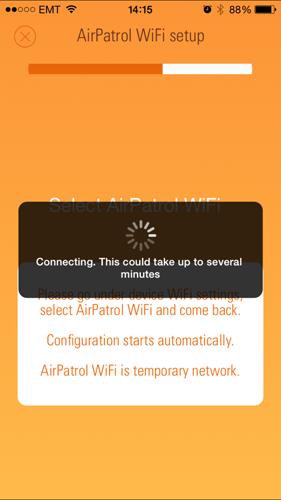 Inställning av AirPatrol WiFi 2.