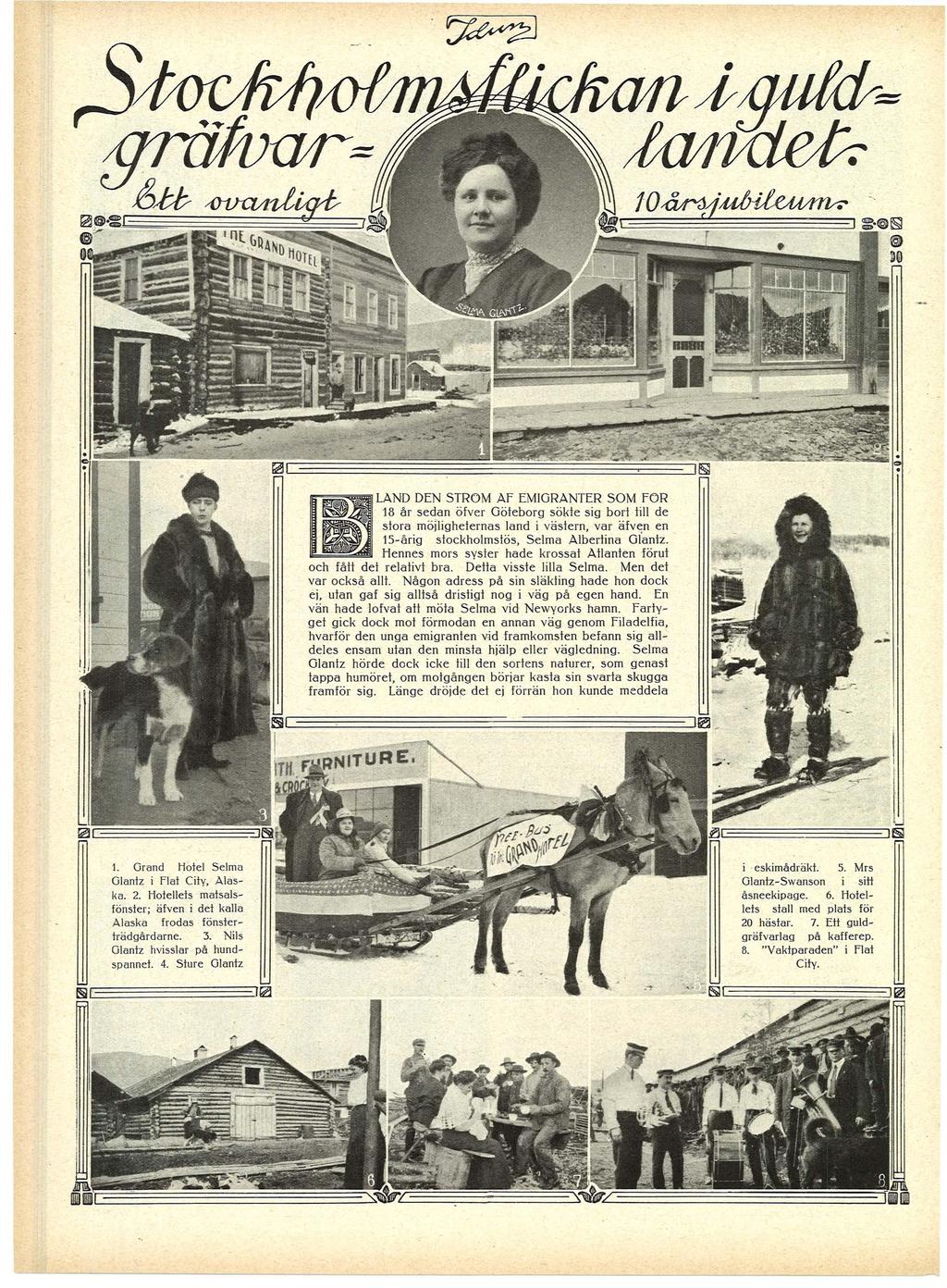 él d? LAND DEN STROM AF EMIGRANTER SOM FOR 18 å sd öfv Göb sö s b ll d s möjlhs ld väs, v äfv 15å schlmsös, Slm Alb Glz. Hs ms sys hd ss Al föu få d lv b. D vss lll Slm. M d v cså ll.