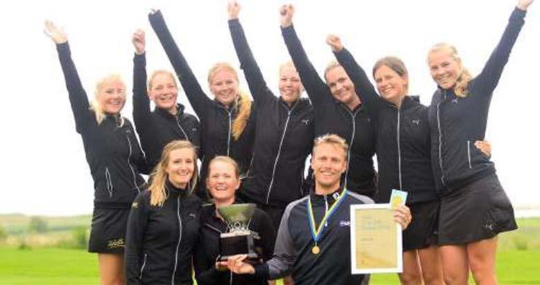 Juniorverksamheten Hills damlag, som vann SM-guld, innehöll många juniorer Vid PING Junior Solheim Cup 2017 var sex av Europas tolv flickor från Sverige.