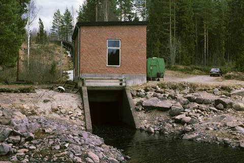 normalårsproduktion är ca 1 GWh. Beskrivning och bedömning av konsekvenser Figur 6. Kraftstationen.