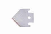 Industriella knivar, knivblad och industrirakblad Brytblad utan segment 100x17,7x0,5mm 180LUS Stora utan segment 100 84,4x8,9x0,40mm 90US Små utan segment 100 Isoleringsknivblad Avsedda för Byggkniv