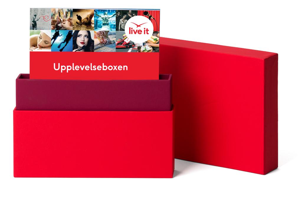 Upplevelseboxen 1 present över 80 450 kr Att belöna, visa uppskattning och motivera människor är alltid rätt.