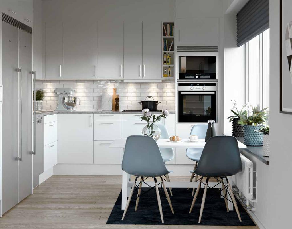 Du kan antingen välja en komplett designlinje, med förutbestämda färger och material. Eller gör du dina designval lite mer personliga, genom att plocka delar från övriga tillval som vi erbjuder.