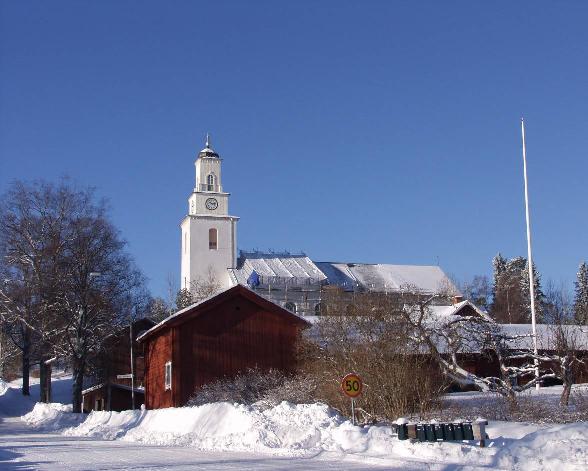 BODA KYRKA Boda 22:14, Boda församling, Rättviks kommun, Dalarnas län Boda kyrka i februari 2006, då