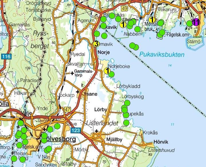 Inventeringen av abborrom gav relativt liten utdelning jämfört med inventeringar i liknande miljöer i andra områden av Östersjön med fungerande reproduktion av abborre.