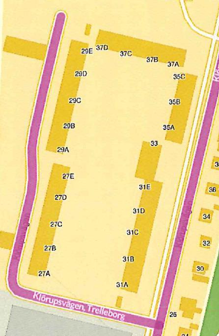 Övergripande tidplan Aug 2017 Klörupsvägen 27 A-E Klörupsvägen 29 A-E Klörupsvägen 37 D-A Klörupsvägen 35 C-A Klörupsvägen 33 Klörupsvägen 31 E-A