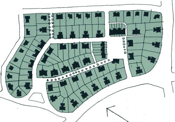 Gestaltningen av Trädgårdsstaden i Skövde har sin förebild i den klassiska trädgårdsstaden från 1910/20-talet, exempelvis Enskede i Stockholm och Änggården i Göteborg.