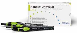 B SVERIGE PORTO BETALT Köp 2 förp Cervitec F Få 1 förp utan kostnad 2+1 25 % Adhese Universal Ljushärdande 1-komponents Universal adhesive för alla etstekniker i smidig VivaPen Click & Bond.