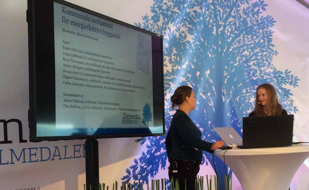 Passivhuscentrum Västra Götaland samt de bostadspolitiska talespersonerna Johan Löfstrand (S) och Emma Hult (MP).