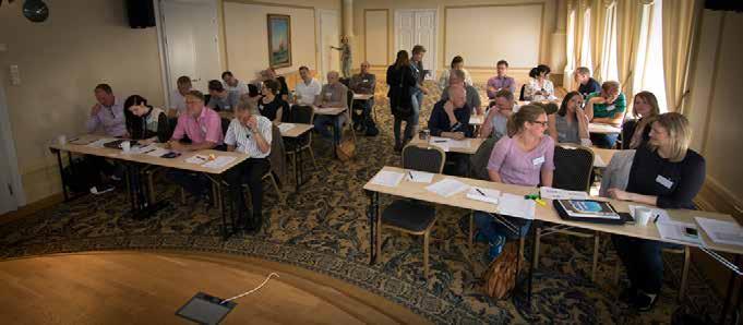 presentera metoden för branschen och få deras synpunkter Under dagen varvades föreläsningar med intensiva diskussioner där bland annat