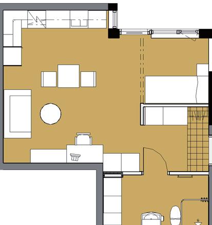 S T I T R KVRTRT RIT 1 Rum och kök Typ 2 38m² 12-1101 us