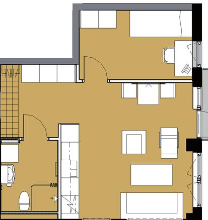 S T I T R KVRTRT RIT 1 Rum och kök Typ 1 41m² 08-1101 us