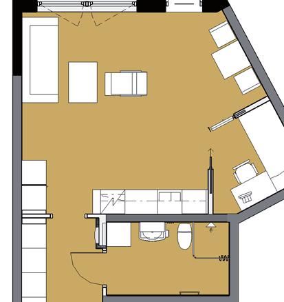 S T I T R KVRTRT RIT 2 Rum och kök Typ 11 43m² 14-1202 us UTS Skjutdörr