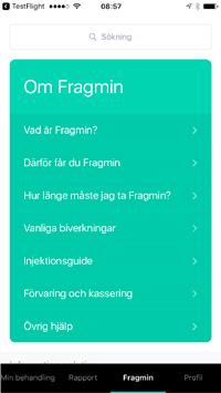 Information om Fragmin Information om hur Fragmin verkar och syftet med behandlingen. En instruktionsfilm om hur man injicerar Fragmin på sig själv.