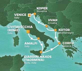 Beskåda Kotor, en av de bäst bevarade medeltidsstäderna vid Adriatiska havet, strosa längs kajen i Hvar, med anor långt tillbaka i tiden, och njut av Azamaras AzAmazing Evening i Koper