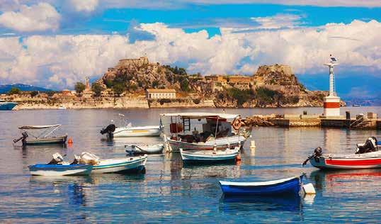 Dag 5 16 sep Korfu, Grekland Korfu är den nordligaste av de joniska öarna utanför Greklands och Albaniens kust och den västligaste av alla grekiska öar.