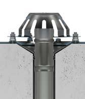 BLÜCHERs bräddavloppsbrunn för både tak med bitumen och tak med gummiduk installeras på samma sätt som det gemensamma takavvattningssystemet men ansluts till ett separat stuprör av.