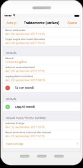 4. Skicka in utlägg Utläggen sparas på ditt personliga konto och du hittar dem under Översikt under Pågående utlägg.