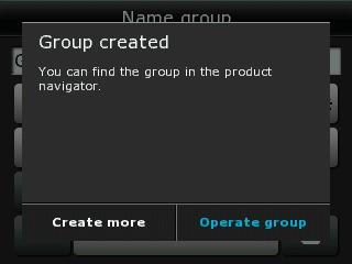 Exempel visar hur du skapar gruppen "Grupp " och samlar produkterna Fönster och Fönster i den.