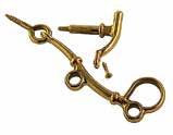 mässing Dörrhandtag Antik 1887, krom / mässing