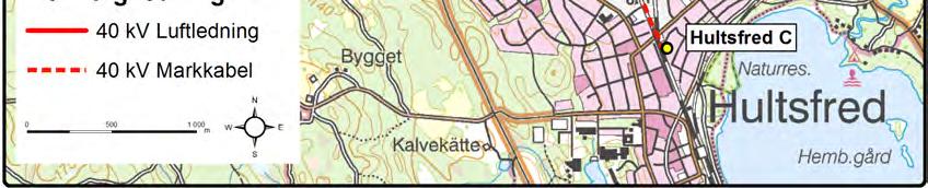 Luftledningsdelen av ledningen byggdes 1971 och markkabeldelen 2010 och vid den tidpunkt då ledningsdelarna beviljades tillstånd var tillstånd för kraftledningar tidsbegränsade.