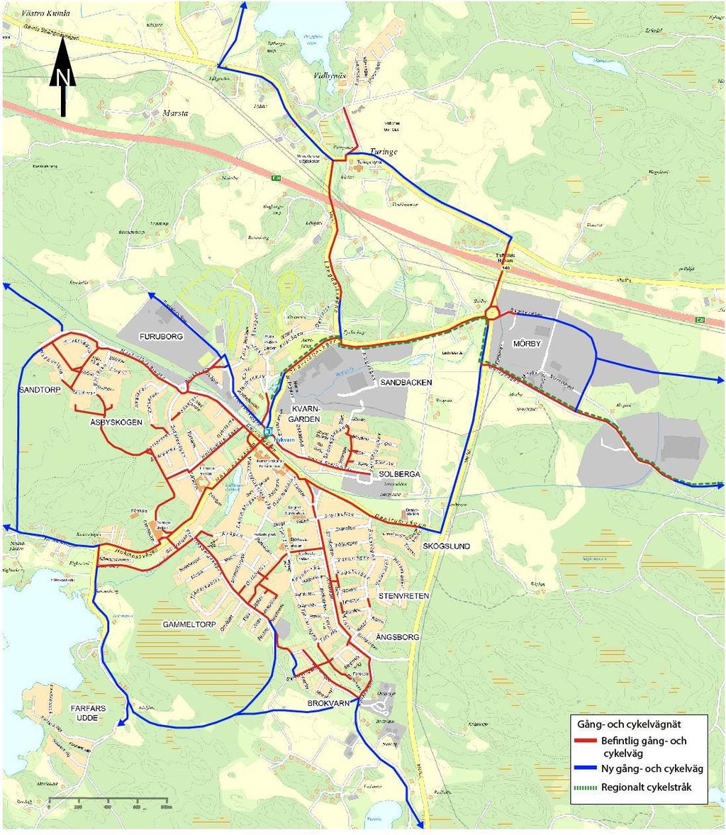 4. Förutsättningar 4.1. Vägens funktion och standard Väg 576, Gamla Strängnäsvägen, löper parallellt med väg E20 och förbinder Södertälje, Nykvarn och Mariefred med varandra.
