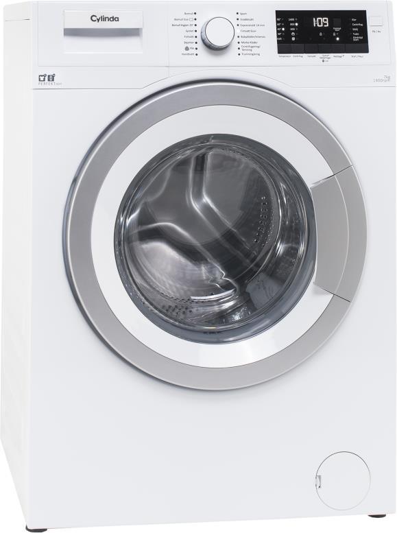 Cylinda FRONTTVÄTT FT 5074 En lite smalare och energisnål tvättmaskin som rymmer 7 kg tvätt.