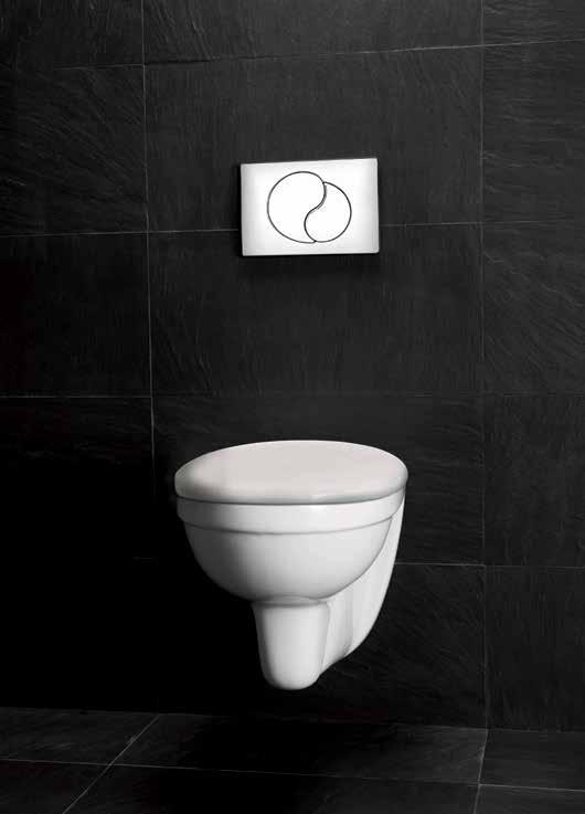 westerbergs wall Vägghängd toalett med miljövänligt snålspolande med 3/6 liter vatten i kombination med spolsystem av hög kvalitet. Art. nr. 20060190. pris 2.