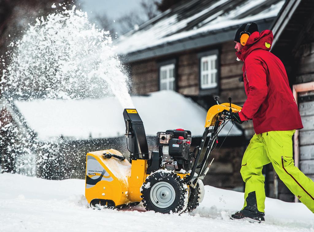 Tvåstegsslungorna är byggda för att hantera stora mängder snö på alla typer av underlag.