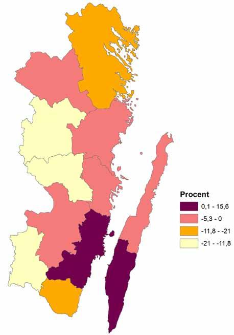 12 REGIONAL BOSTADSMARKNADSANALYS KALMAR LÄN 2012 Vem bor i länet, vem flyttar in och vem flyttar ut?