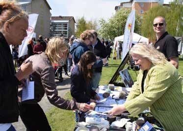 Österängfestivalen Agenda 21 deltog i Österängfestivalen den 13 maj på Österäng.