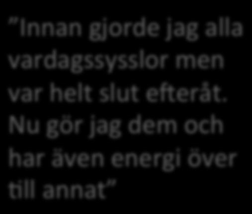 Nu gör jag dem och har även energi över All annat