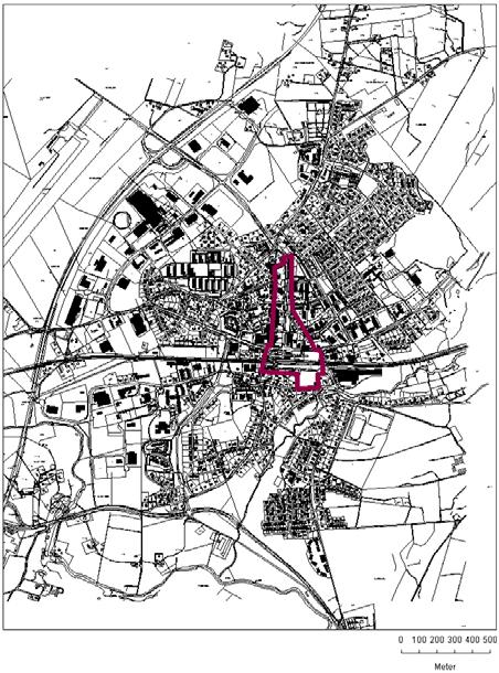 1.2 PLANOMRÅDETS LÄGE OCH OMFATTNING Centrumgatan Planområdet ligger centralt i Vårgårda tätort.