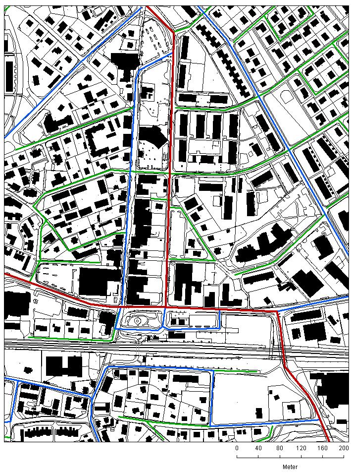 1.4 INFRASTRUKTUR Centrumgatan och Kungsgatan går som två parallella ryggrader genom samhället.