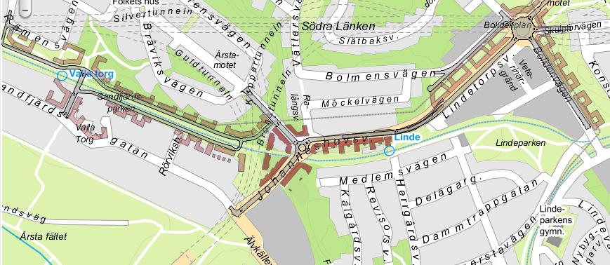 Sida 2 (7) Sammanfattning Årstastråket etapp 1 innehåller ca 463 lägenheter och en förskola med sex avdelningar i fem kvarter kring Johanneshovsvägen och Årstavägen som byggs om till stadsgator.