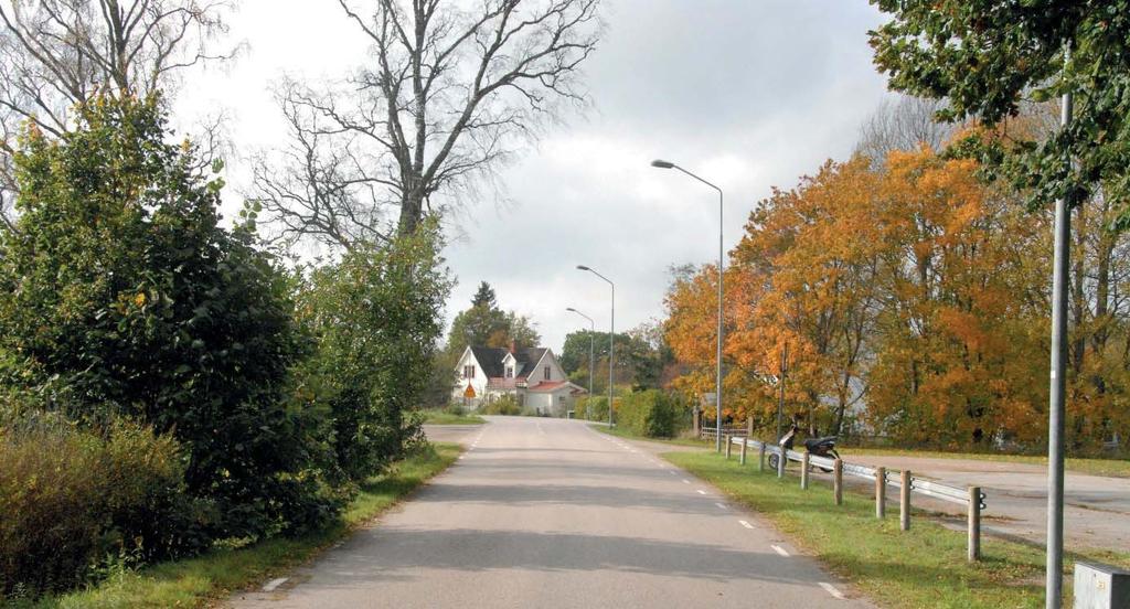 En gata i centrum av