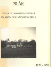 SOV 100 kr folkhög- och lantmannaskola 1920-1990 Klassfoton från 1920 till 1941 Tryckt 1990, 72 s.
