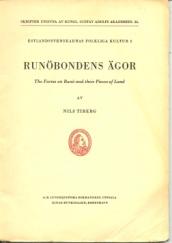Gösta Franzon 50 kr Tryckt 1959, 175 s. häftad 84 Runöbondens ägor Förf.